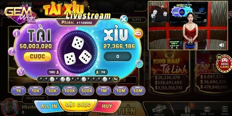 tài xỉu livestream gemwin