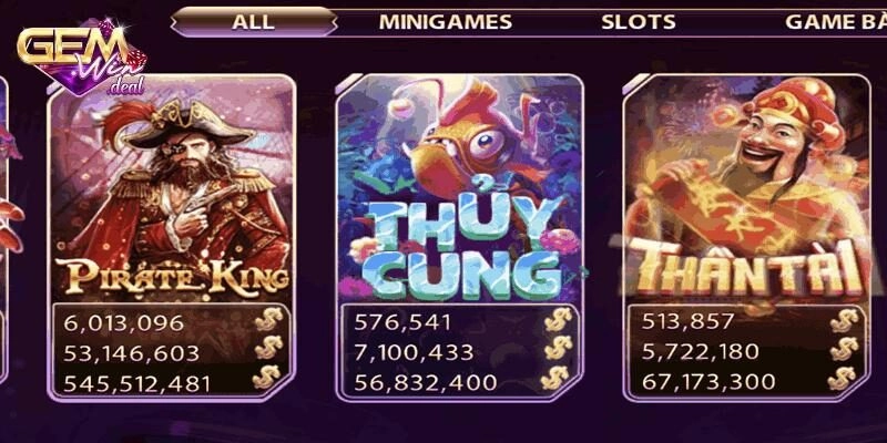 Giới thiệu về slot game thuỷ cung Gemwin